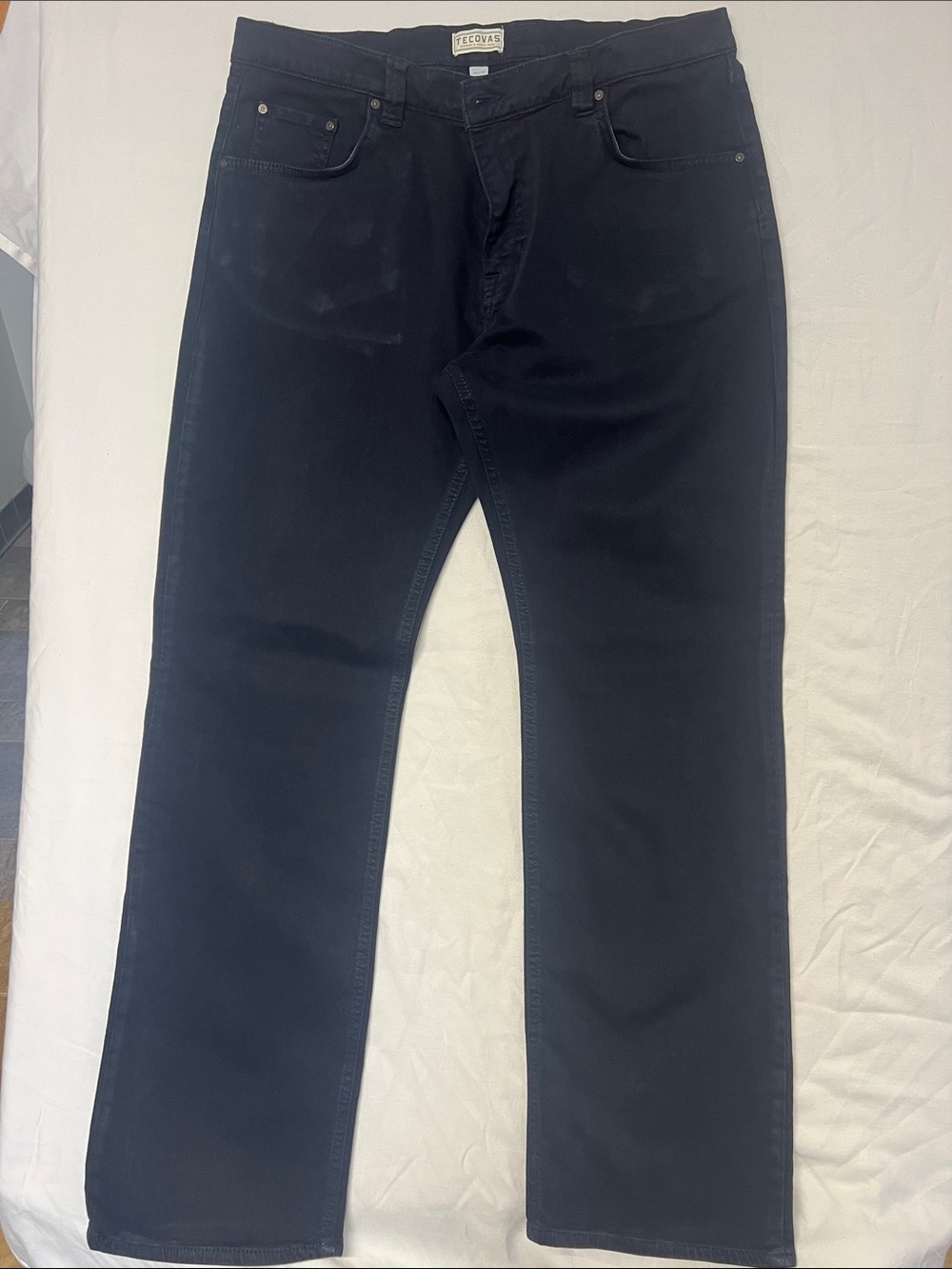 Tecovas Men's Dark Navy Blue Straight Jeans